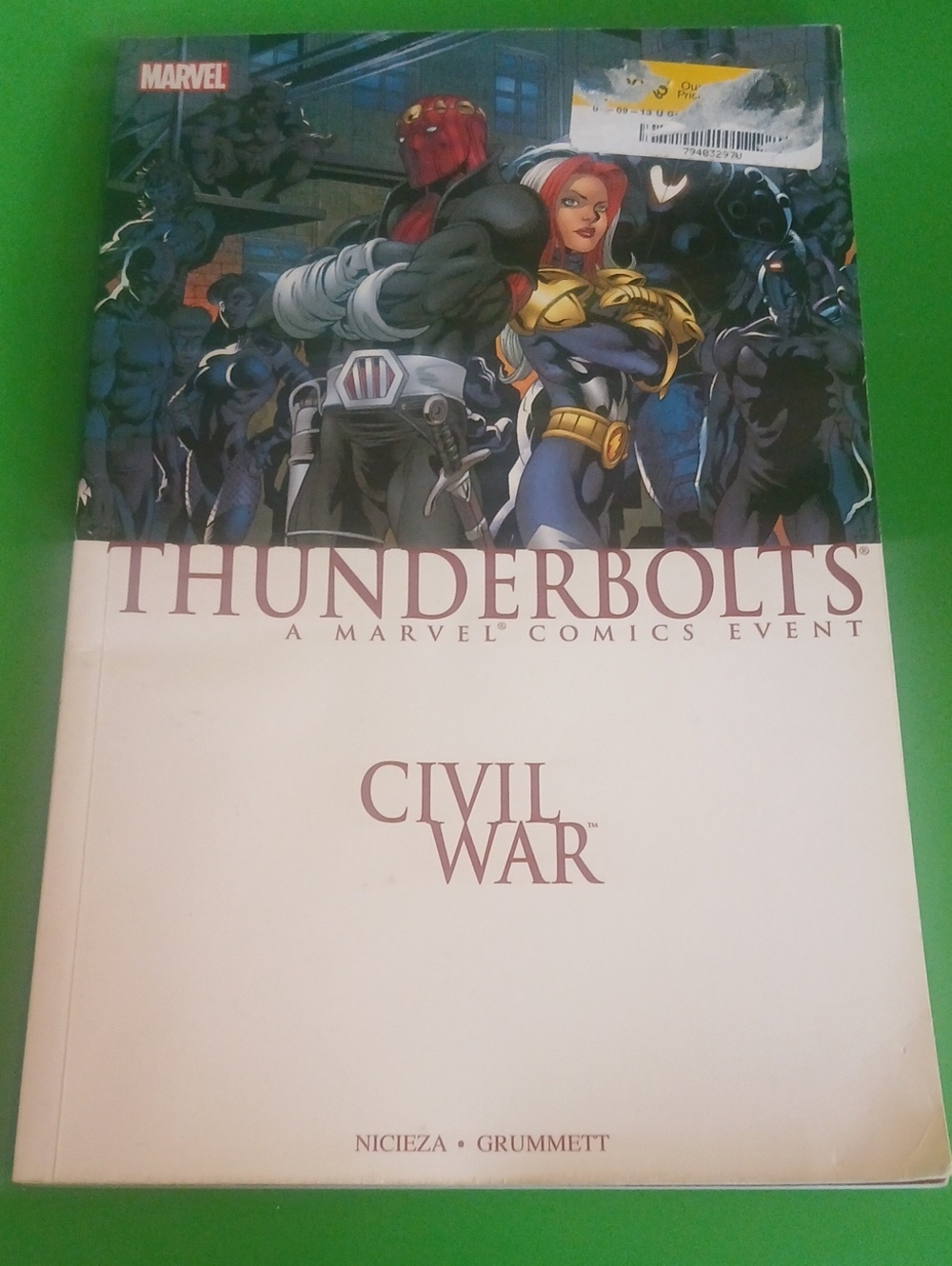 Marvel Thunderbolts Civil War 2007 Graphic Novel A Marvel Comics Event